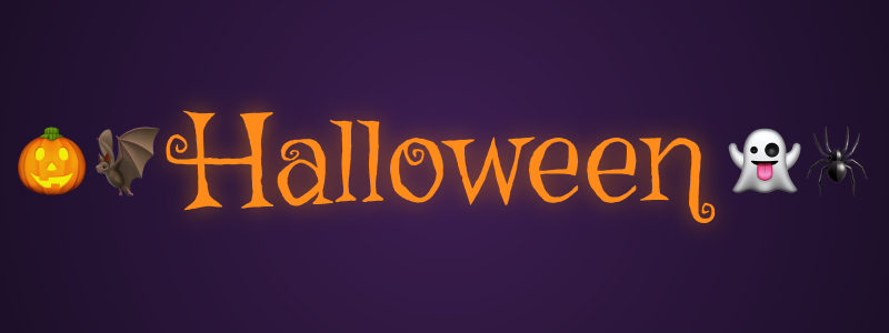 Illustration du mot halloween rendu avec la police Griffy
